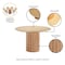 Manhattan Comfort Round Dining Set of 7, 59.05 in L, American Solid Ash Wood, Nature and Oatmeal 6-DT05DCCA06-OM - alternate 4